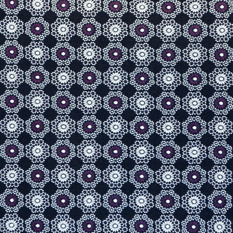 Tela Punto Jersey Geométrico Bourdeos - Ribes y Casals