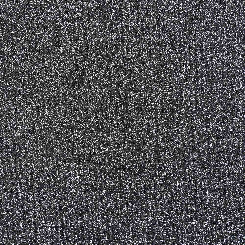 Retal Tela Punto Lamé Plata Negro 105x145 cm - Ribes y Casals