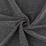 Retal Tela Punto Lamé Plata Negro 105x145 cm - Ribes y Casals