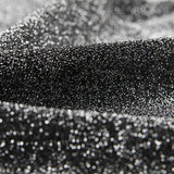 Retal Tela Punto Lamé Plata Negro 105x145 cm - Ribes y Casals