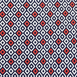 Tela Punto Jersey Geométrico Azul - Ribes y Casals