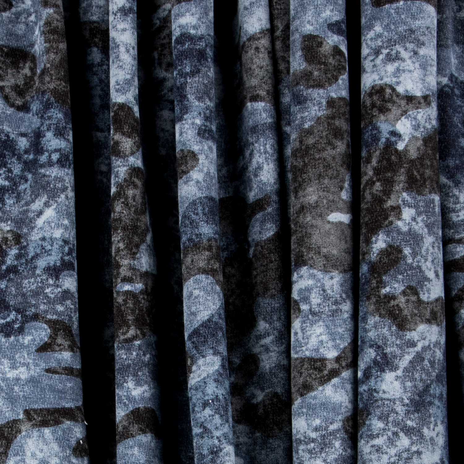 Tecido Ponto Perchado Militar Azul - Ribes y Casals