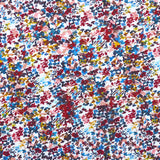 Tecido de Malha de Viscose Mosaico Flor Azul - Ribes y Casals