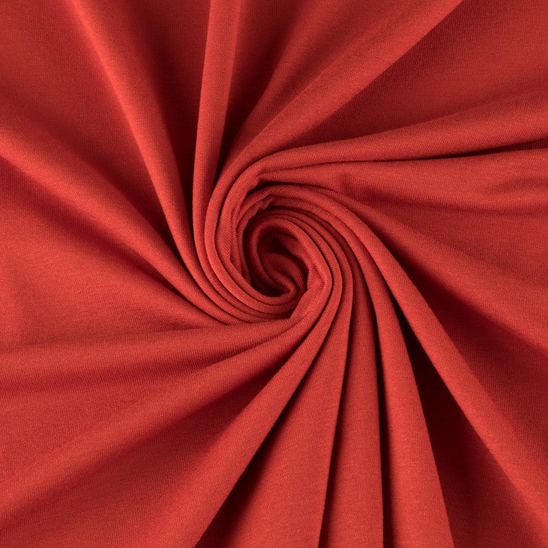 Malha de Viscose Laranja Queimado - Ribes y Casals