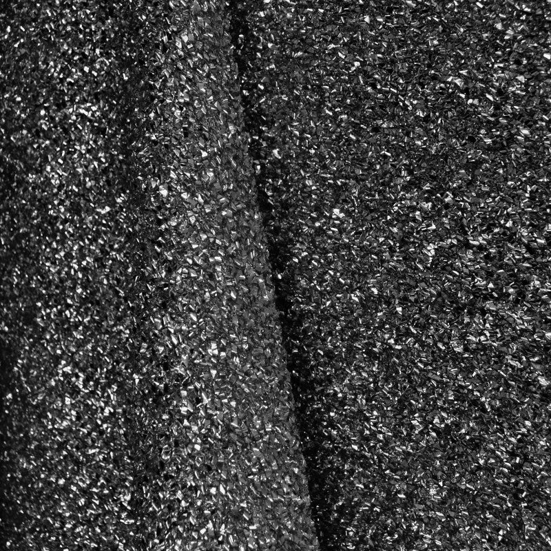 Tecido de Ráfia Metalizado Preto - Ribes y Casals