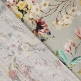 Tecido Rústico Rosas Verde - Ribes y Casals