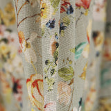 Tecido Rústico Rosas Verde - Ribes y Casals