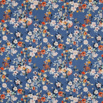 Tecido Rústico Floral Azul - Ribes y Casals