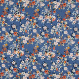Tecido Rústico Floral Azul - Ribes y Casals