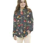 Tecido Rústico Flores Verde Escuro - Ribes y Casals