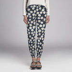 Tecido Rústico Margaridas Azul Escuro - Ribes y Casals