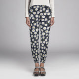 Tecido Rústico Margaridas Azul Escuro - Ribes y Casals