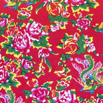 Tecido Sarja Decoração Cravos Rosa - Ribes y Casals
