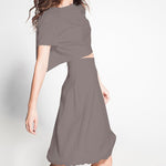 Tecido Cetim Catiónico Cinza - Ribes y Casals