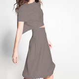 Tecido Cetim Catiónico Cinza - Ribes y Casals