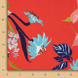 Cetim Poliéster Selva Vermelho - Ribes y Casals