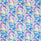 Tela Shantung Floral Fondo Blanco - Ribes y Casals