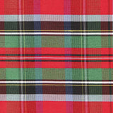 Tela Shantung Poliester Cuadro Rojo - Ribes y Casals