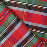 Tela Shantung Poliester Cuadro Rojo - Ribes y Casals