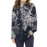 Teia Spandex Palmeras Azul Escuro - Ribes y Casals