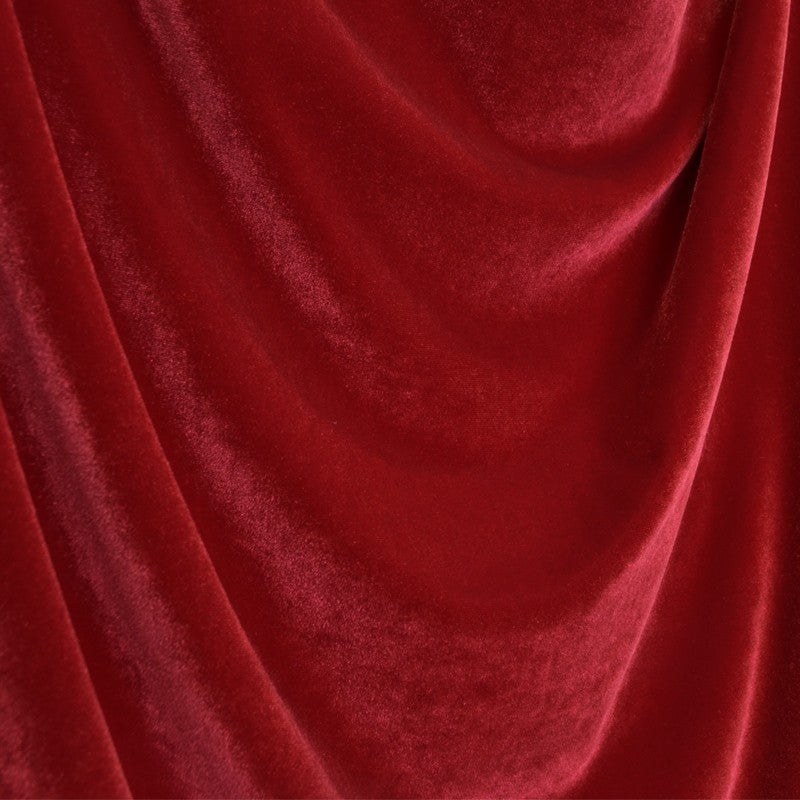 Tecido Veludo Elástico Vermelho - Ribes y Casals