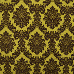 Tecido de Veludo Estampado Barroco Amarelo - Ribes y Casals