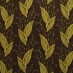 Tecido de Veludo Estampado Folha Amarelo - Ribes y Casals