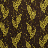 Tecido de Veludo Estampado Folha Amarelo - Ribes y Casals