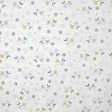 Tecido Turco Estampado Corujas Azul-celeste - Ribes y Casals