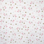 Tecido Turco Estampado Corujas Rosa-bebé - Ribes y Casals