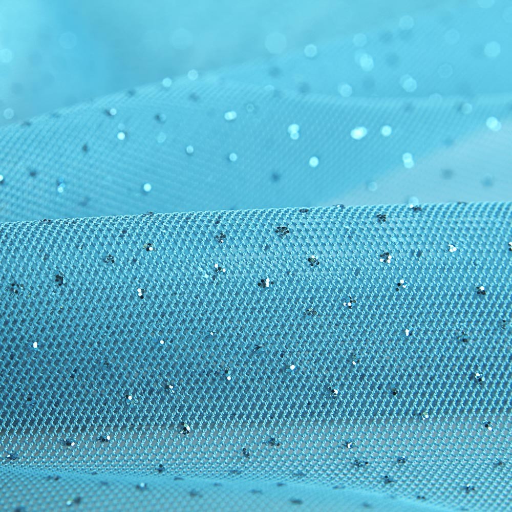 Tecido de Tule Brilhos Azul - Ribes y Casals