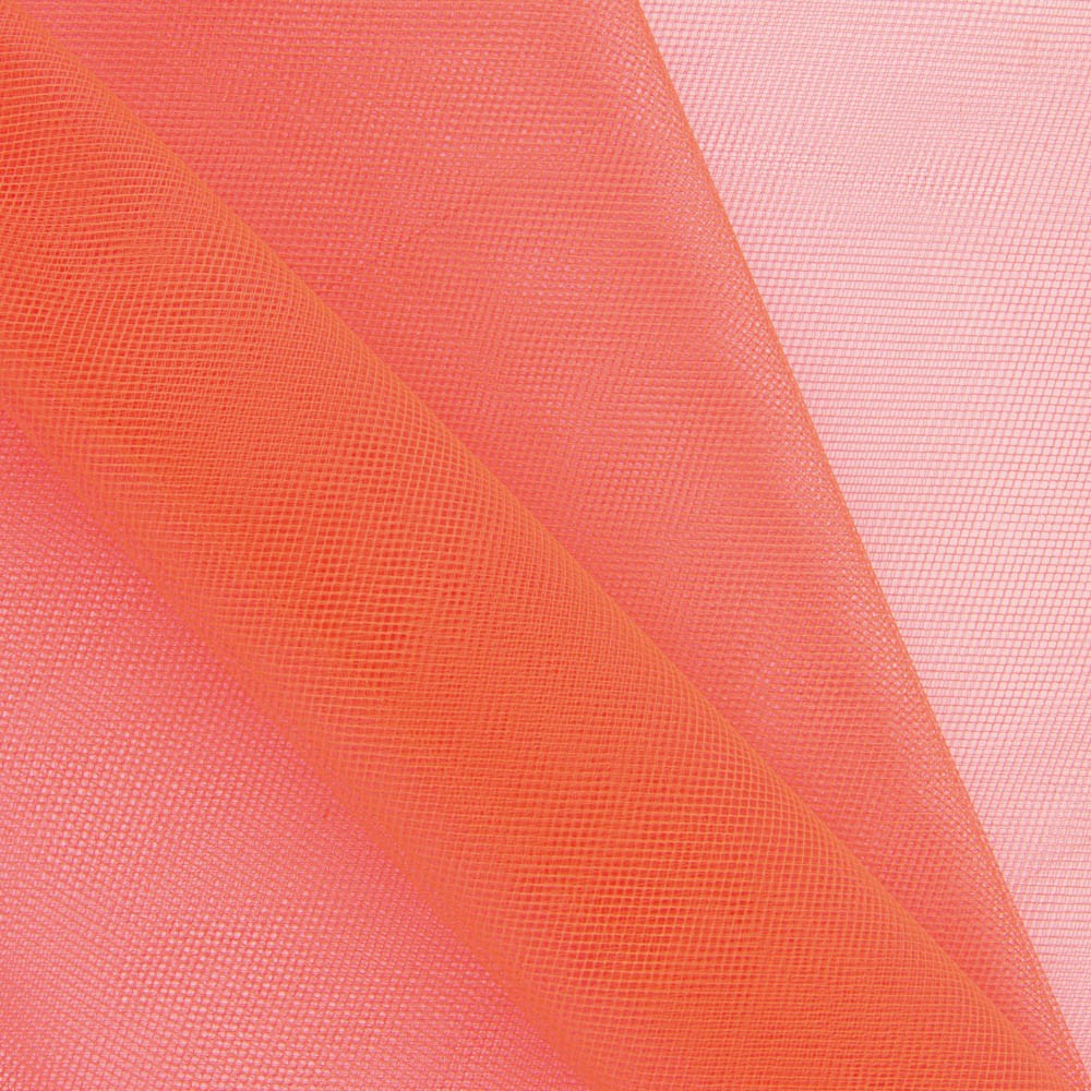 Tecido Tule Ilusão Laranja Fluorescente - Ribes y Casals