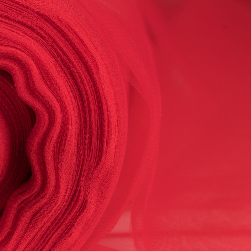 Retal Tela Tul Ilusión Rojo 140x300 cm - Ribes y Casals