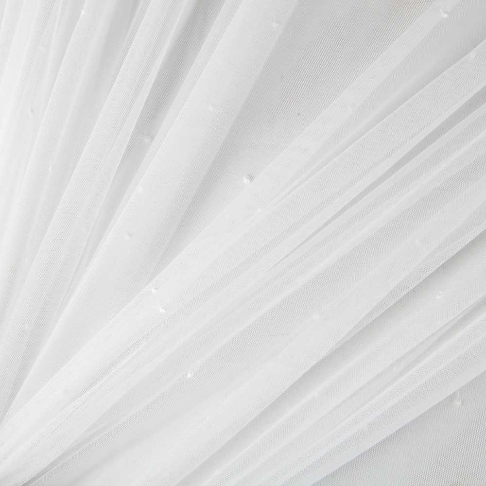 Tecido Tule Véu Plumeti Cru - Ribes y Casals