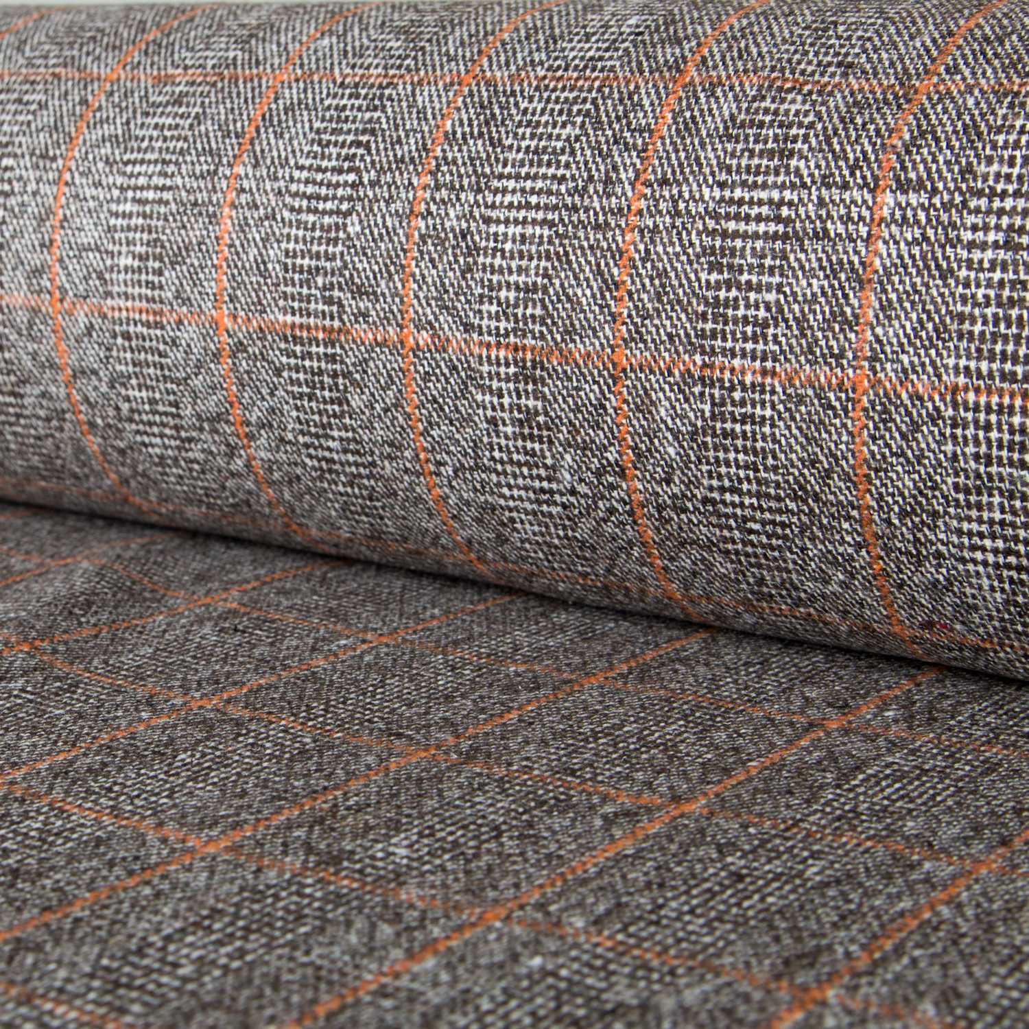 Tela Tweed Gales Naranja - Ribes y Casals