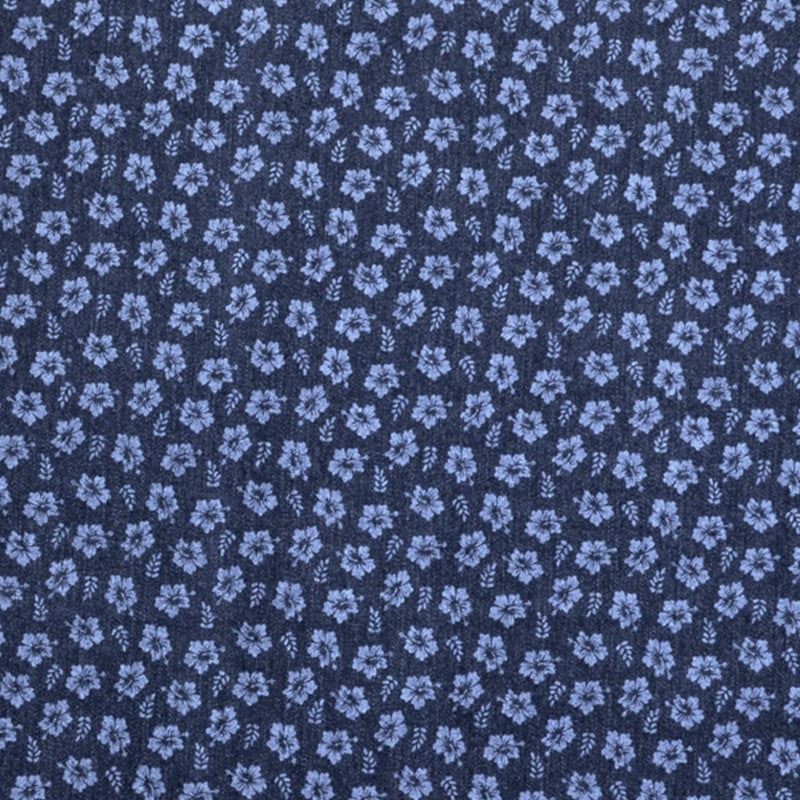 Tecido Cowgirl Floral Azul Marinho - Ribes y Casals