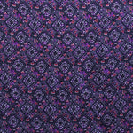 Tecido de Viscose Estampado Buquê Lilás - Ribes y Casals