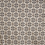 Tecido de Viscose Estampado Flor Asteca Cinzento - Ribes y Casals