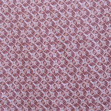 Tecido de Viscose Estampada Folhas Cor-de-Tijolo - Ribes y Casals