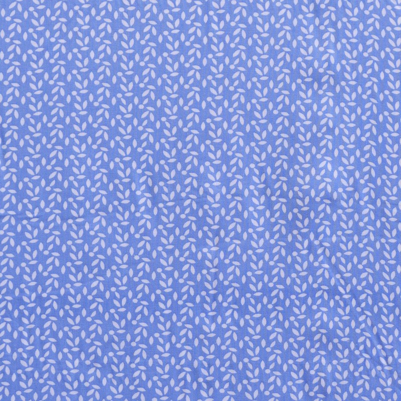 Tecido de Viscose Estampado Pétalas Azul - Ribes y Casals