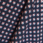 Tela Punto Jersey Geométrico Azul - Ribes y Casals