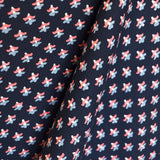 Tela Punto Jersey Geométrico Azul - Ribes y Casals