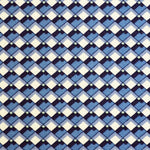 Tela Punto Jersey Geométrico Azul - Ribes y Casals