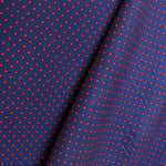 Tela Punto Jersey Geométrico Azul - Ribes y Casals