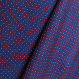 Tela Punto Jersey Geométrico Azul - Ribes y Casals