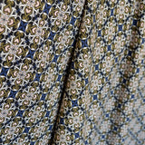 Tela Punto Jersey Geométrico Azul - Ribes y Casals