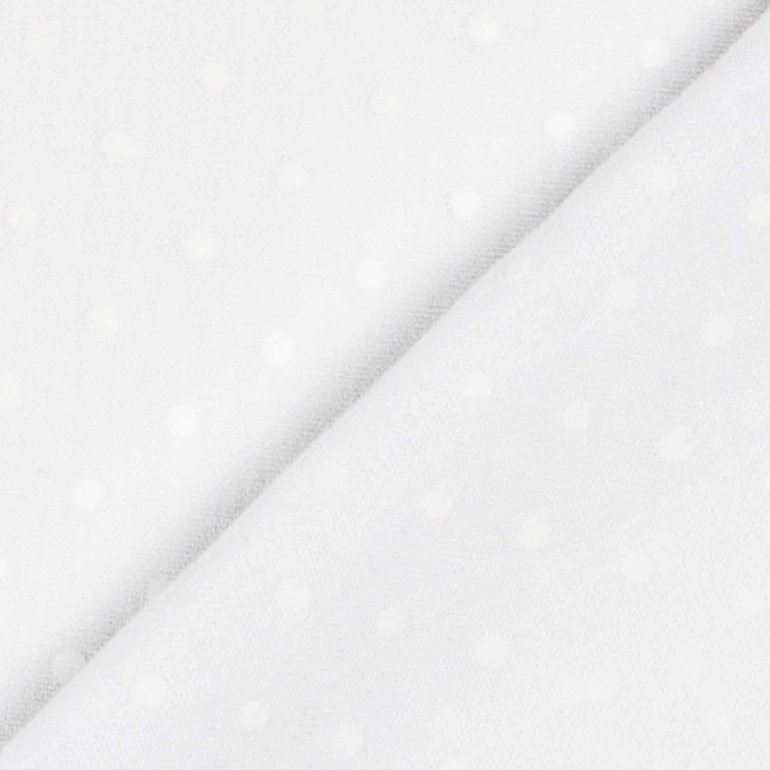 Tecido Cortina Etamin Plumeti Branco - Ribes y Casals