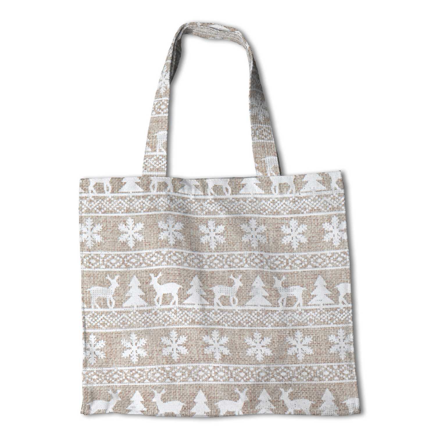 Tela Yute Decoración Arboles Blanco - Ribes y Casals