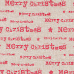 Tela Yute Decoración Letras Rojas - Ribes y Casals