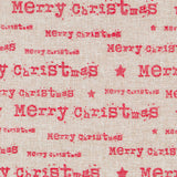 Tela Yute Decoración Letras Rojas - Ribes y Casals